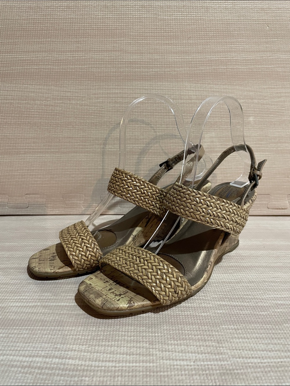 Women’s Life Stride Velocity With Memory Foam Cork Wedge Sandal